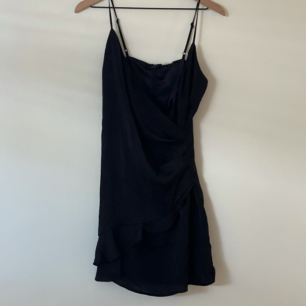 Black slip dress